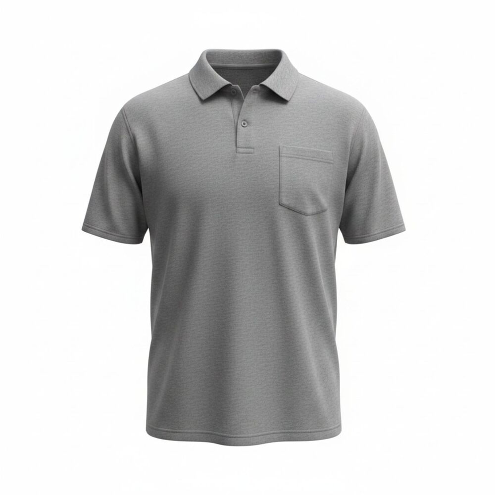 George Mens Polo Shirt 2XL Gray Short Sleeve Casual Golf Top